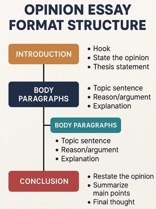 opinion essay format structure